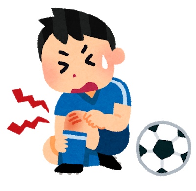 サッカーのケガ